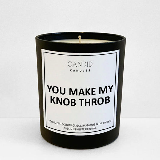 Knob Throb Funny Rude Scented Valentines Day Candle