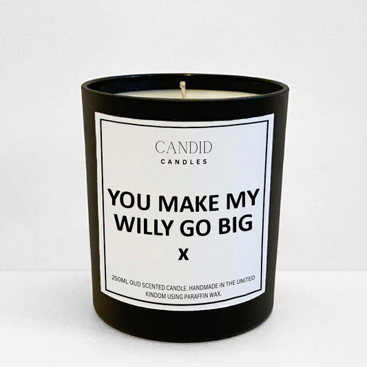 You Make My Willy Big Funny Scented Candle