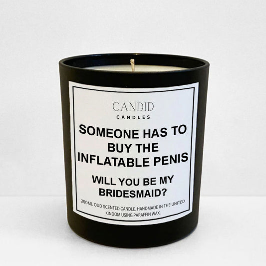 Buy An Inflatable Penis Funny Scented Bridesmaid Proposal Candle Candid Gifts