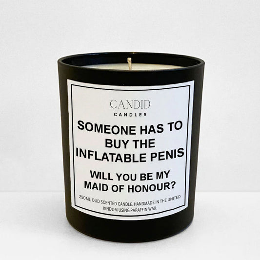 Buy An Inflatable Penis Funny Scented Maid Of Honour Proposal Candle Candid Gifts